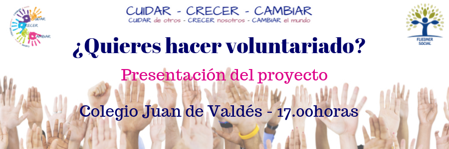 El 23 de octubre el proyecto de voluntariado de la Fundación se presenta en Juan de Valdés